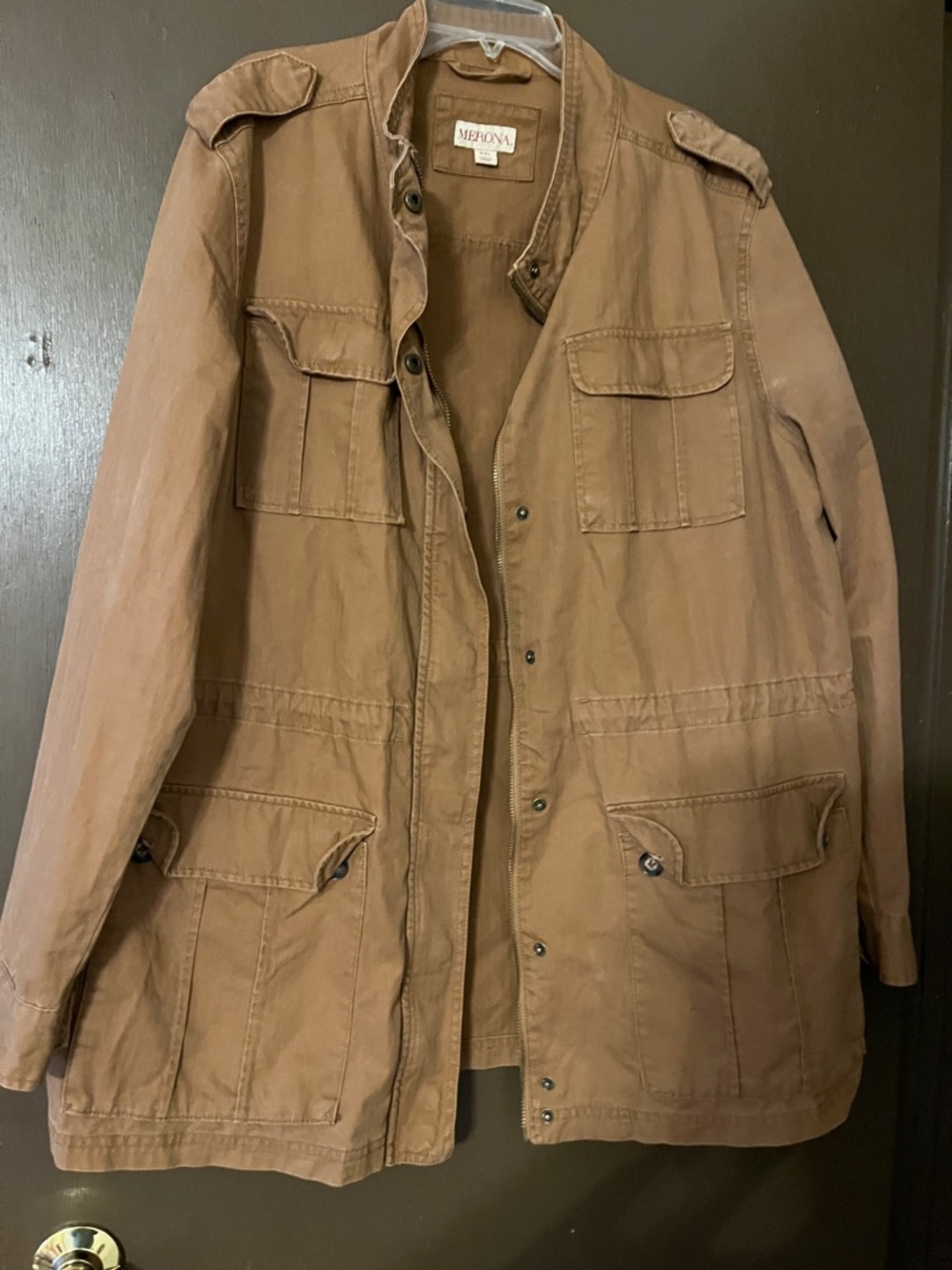 Merona Brown Utility Jacket XXL